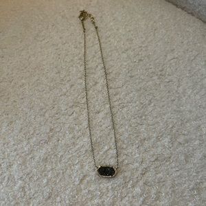 Elisa Pendant Necklace in platinum drusy